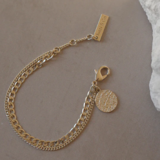 Tutti & Co Shale Bracelet Gold (BR493G)