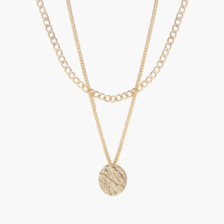 Tutti & Co Shale Necklace Gold (NE686G)