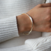 Tutti & Co Texture Coastal Bangle Silver (BR530S) - Image 2