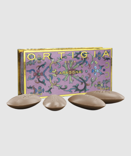 Ortigia Aragona Olive Oil 4 x 40g Soap Small Box