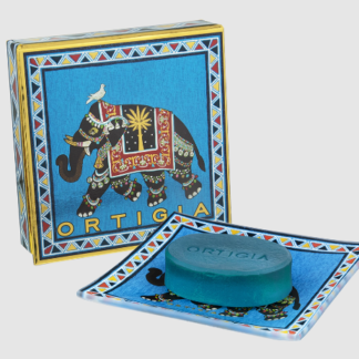 Ortigia Sandalo Olive Oil Soap & Glass Plate Boxed