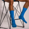 Swole Panda SKY BLUE RIBBED BAMBOO SOCKS 7-11 - Image 5