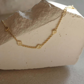 Tutti & Co Shell Bracelet Gold (BR636G)