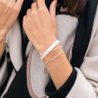 Tutti & Co Breathe Bangle Silver (BR490S)