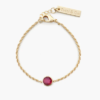 Tutti & Co Birthstone JULY Ruby Bracelet Gold (BR596G)