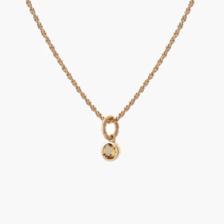 Tutti & Co Birthstone NOVEMBER Citrine Necklace Gold (NE625G)