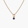 Tutti & Co Birthstone SEPTEMBER Lapis Lazuli Necklace Gold (NE623G)