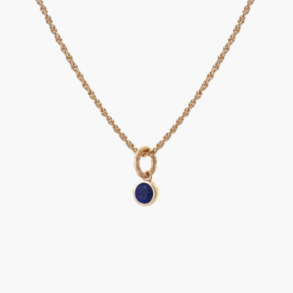 Tutti & Co Birthstone SEPTEMBER Lapis Lazuli Necklace Gold (NE623G)