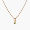 Tutti & Co Birthstone AUGUST Peridot Necklace Gold (NE622G)