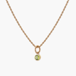 Tutti & Co Birthstone AUGUST Peridot Necklace Gold (NE622G)