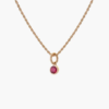 Tutti & Co Birthstone JULY Ruby Necklace Gold (NE621G)