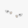 Tutti & Co Birthstone JUNE Pearl Stud Earring Silver (EA568S)