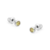 Tutti & Co Birthstone AUGUST Peridot Stud Earring Silver (EA538S)