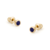 Tutti & Co Birthstone SEPTEMBER Lapis Lazuli Stud Earring Gold (EA539G)