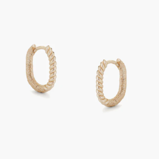 Tutti & Co Twist Earrings Gold (EA596G)