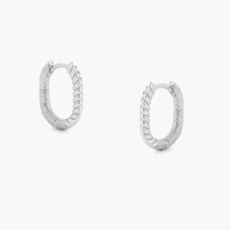 Tutti & Co Twist Earrings Silver (EA596S)