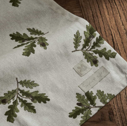 Sophie Allport Acorn & Oak Leaves Tea Towel - Image 2