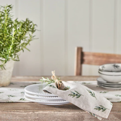 Sophie Allport Olive Linen Napkins Set of 4 - Image 2
