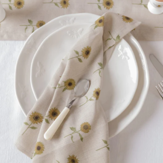 Sophie Allport Sunflower Linen Napkins Set of 4