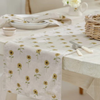 Sophie Allport Sunflower Linen Table Runner