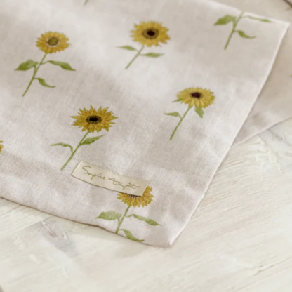 Sophie Allport Sunflower Linen Table Runner - Image 3
