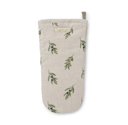 Sophie Allport Olive Linen Oven Mitt