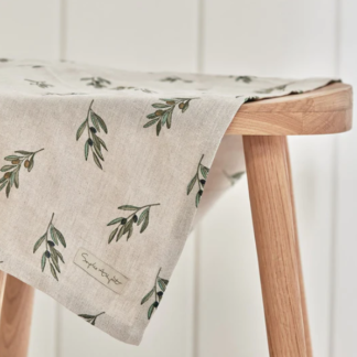 Sophie Allport Olive Linen Tea Towel