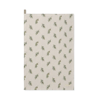 Sophie Allport Olive Linen Tea Towel - Image 3