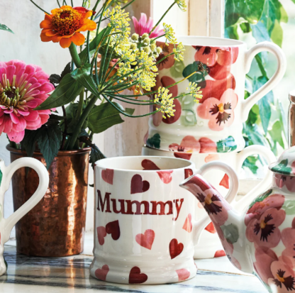 Emma Bridgewater Pink Hearts Mummy 1/2 Pint Mug Boxed - Image 5