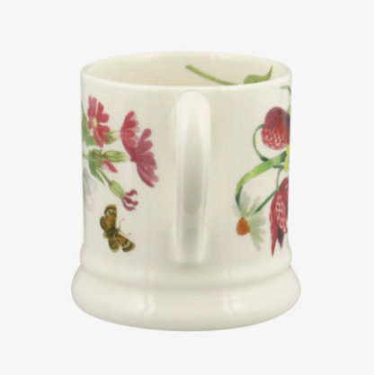 Emma Bridgewater at Gifted Boston Spa Wildflowers 1/2 pint mug side view