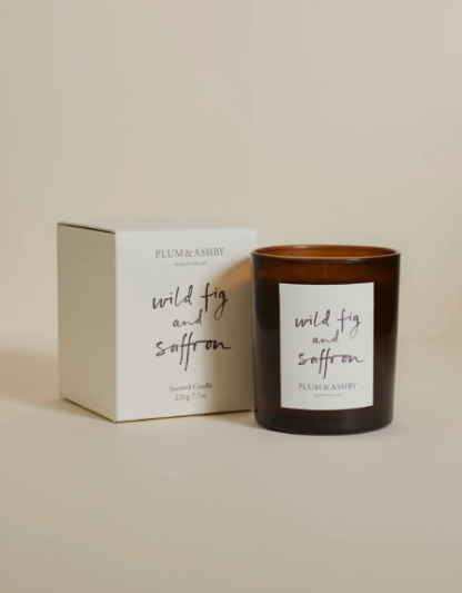 Plum and Ashby Wild Fig and Saffron Candle 220g - Image 2
