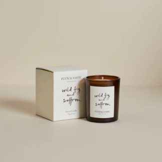 Plum and Ashby Wild Fig and Saffron Votive Candle 75g