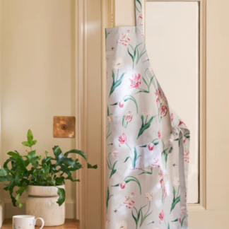 Sophie Allport at Gifted Boston Spa - Tulips Apron product photo hanging on a door