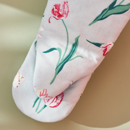 Sophie Allport at Gifted Boston Spa - Tulips oven mitt close up