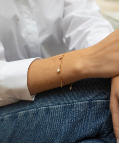 Claudia Bradby Lagertha Gold Drop Bracelet - Image 3
