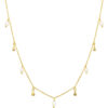 Claudia Bradby Lagertha Gold Drop Choker Necklace