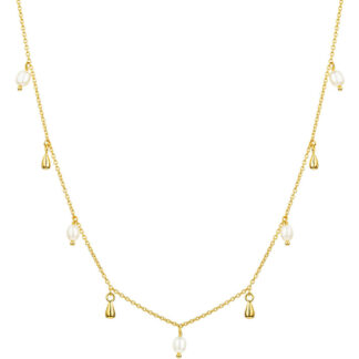 Claudia Bradby Lagertha Gold Drop Choker Necklace