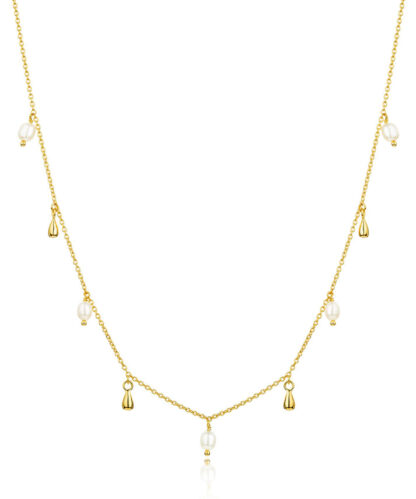 Claudia Bradby Lagertha Gold Drop Choker Necklace