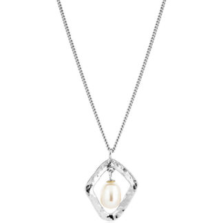 Claudia Bradby Thalassa Silver Pearl Pendant Necklace