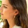 Claudia Bradby Favourite Small Hoop Earrings Gold - Image 5