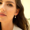 Claudia Bradby Favourite Small Hoop Earrings Gold - Image 4