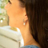 Claudia Bradby Favourite Small Hoop Earrings Silver - Image 3