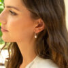 Claudia Bradby Favourite Small Hoop Earrings Silver - Image 4