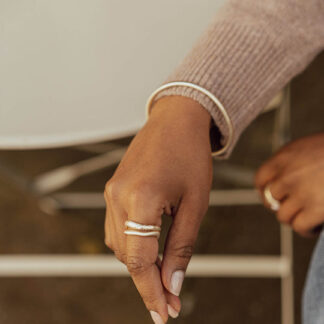Tutti & Co Wave Ring Gold (RN336G)