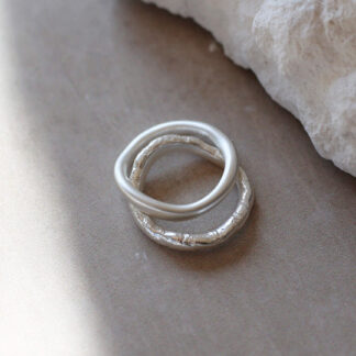 Tutti & Co Wave Ring Silver (RN336S)