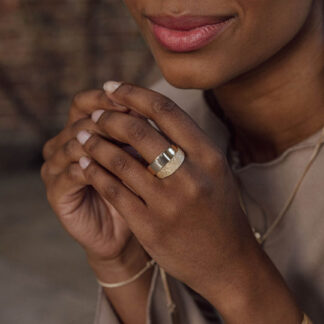 Tutti & Co Reflect Ring Gold (RN338G)