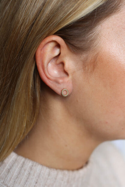 Tutti & Co Sail Earrings Gold (EA616G)