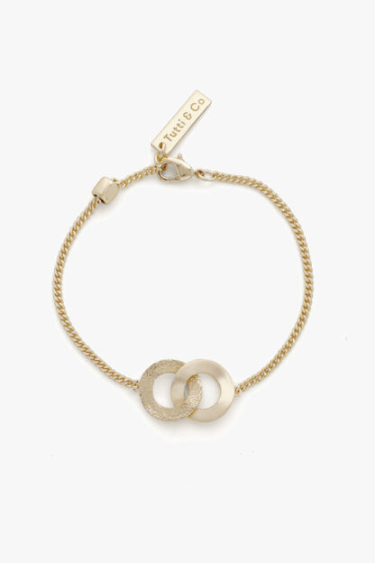 Tutti & Co Unity Bracelet Gold (BR640G) - Image 2