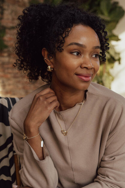 Tutti & Co Reflect Earrings Gold (EA610G) - Image 4
