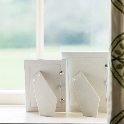 Addison Ross Taupe Enamel and Silver Frame 7" x 5" - Image 2